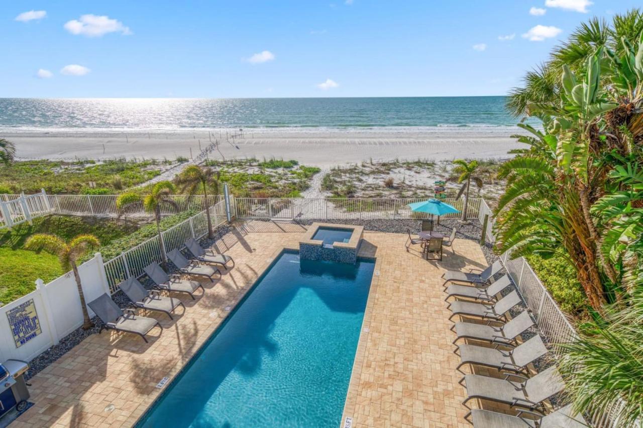 Four Shores Unit 3 Gulf Condo Direct Gulf With Pool And Spa Clearwater Beach Exteriör bild