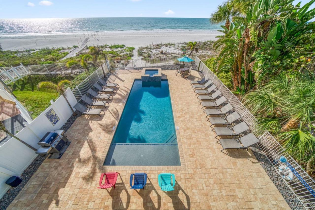 Four Shores Unit 3 Gulf Condo Direct Gulf With Pool And Spa Clearwater Beach Exteriör bild