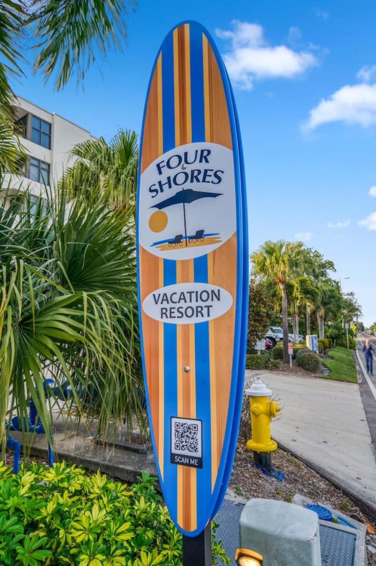 Four Shores Unit 3 Gulf Condo Direct Gulf With Pool And Spa Clearwater Beach Exteriör bild